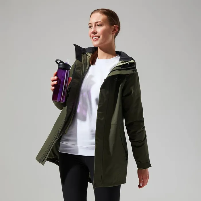 Waterproof Women Berghaus Monic Gemini 3in1 Jacket 8211 Green