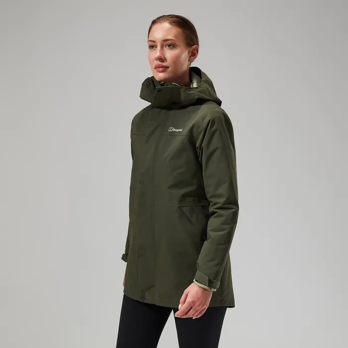 Waterproof Women Berghaus Monic Gemini 3in1 Jacket 8211 Green