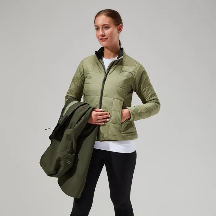 Waterproof Women Berghaus Monic Gemini 3in1 Jacket 8211 Green