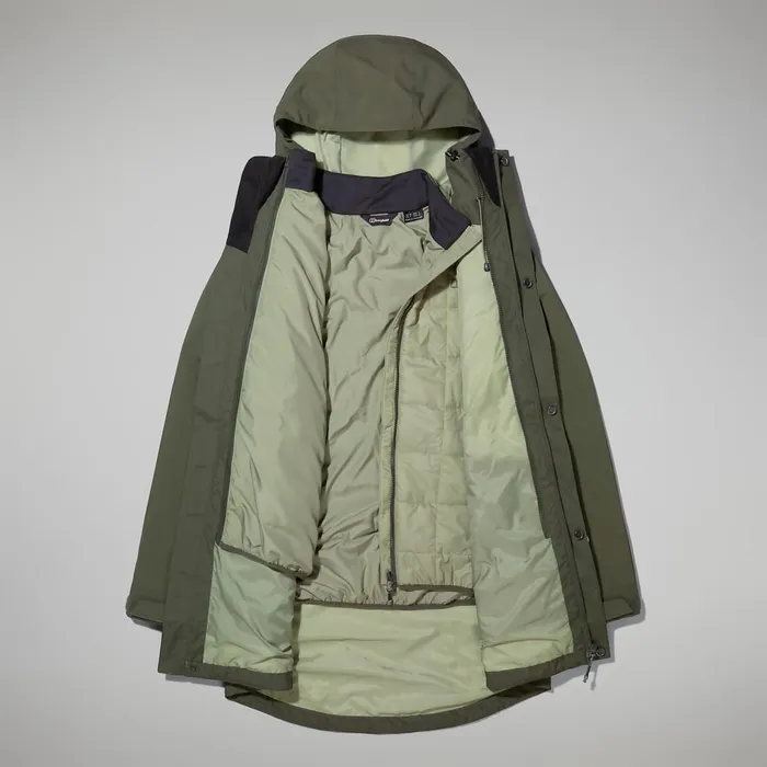 Waterproof Women Berghaus Monic Gemini 3in1 Jacket 8211 Green