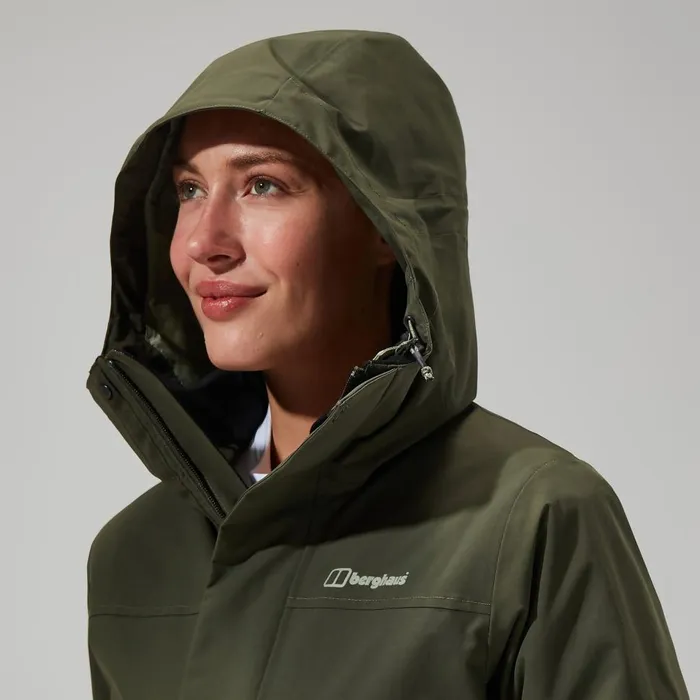 Waterproof Women Berghaus Monic Gemini 3in1 Jacket 8211 Green