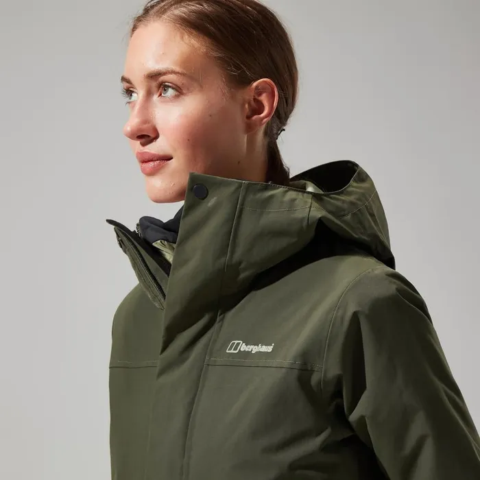 Waterproof Women Berghaus Monic Gemini 3in1 Jacket 8211 Green