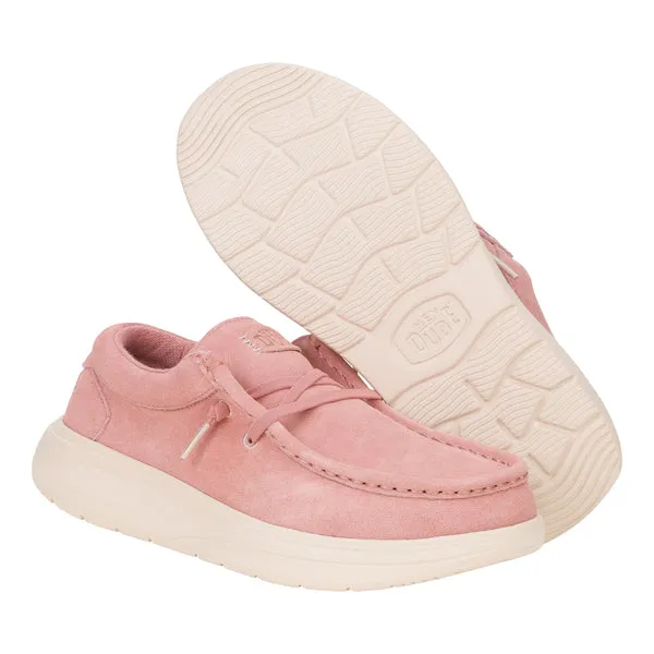 Wendy Comf Suede Rose PinkWhisper Pink Apparel Platforms heydude