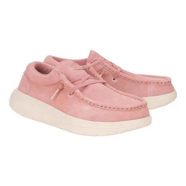 Wendy Comf Suede Rose PinkWhisper Pink Apparel Platforms heydude