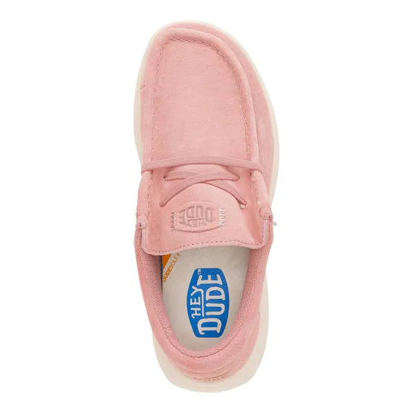 Wendy Comf Suede Rose PinkWhisper Pink Apparel Platforms heydude