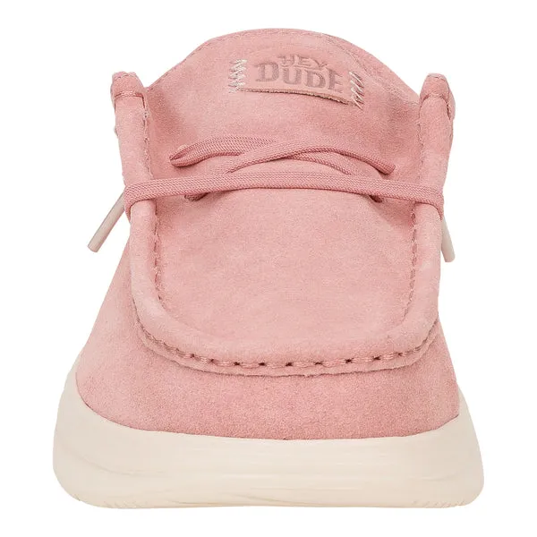 Wendy Comf Suede Rose PinkWhisper Pink Apparel Platforms heydude