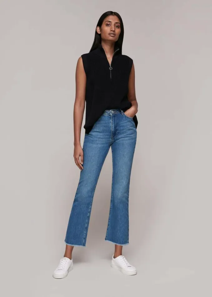 Whistles Authentic Kick Flare Jean Denim Women Pants