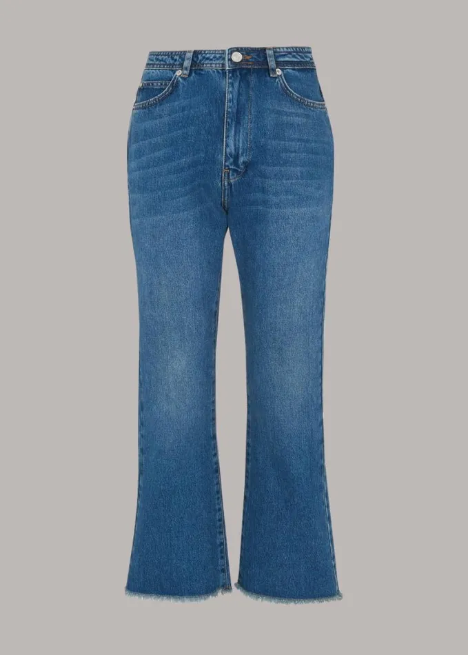 Whistles Authentic Kick Flare Jean Denim Women Pants