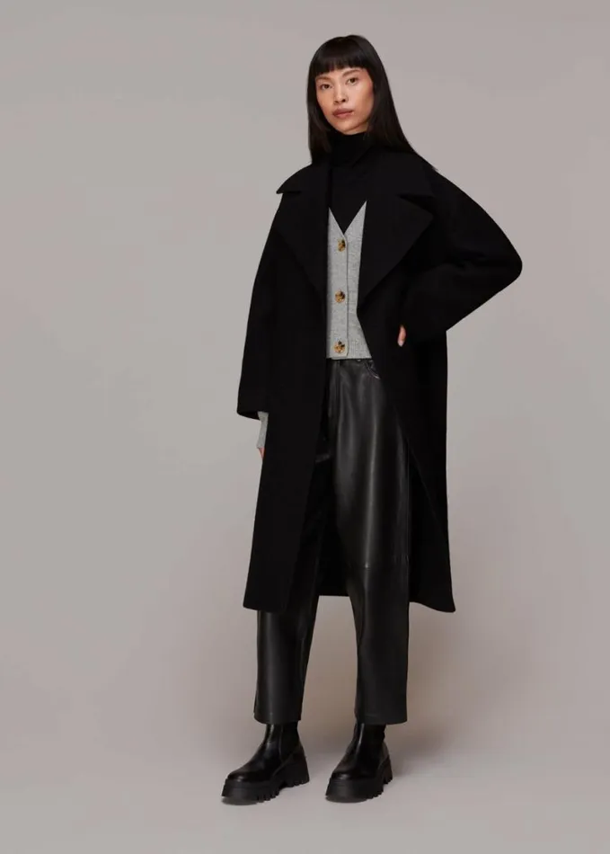 Whistles Cashmere Cardigan Grey Women Sweaters and Cashmere