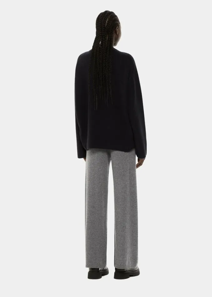 Whistles Cashmere Straight Leg Jogger Grey Women Pants