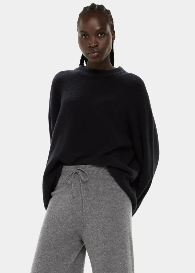 Whistles Cashmere Straight Leg Jogger Grey Women Pants