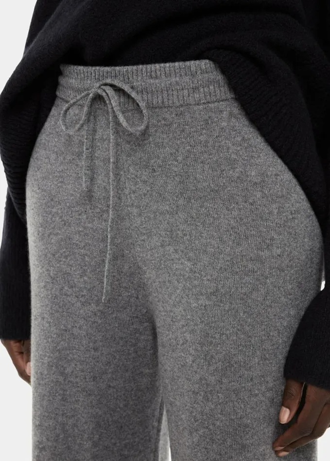 Whistles Cashmere Straight Leg Jogger Grey Women Pants