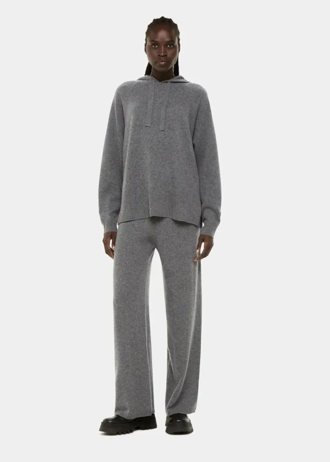 Whistles Cashmere Straight Leg Jogger Grey Women Pants