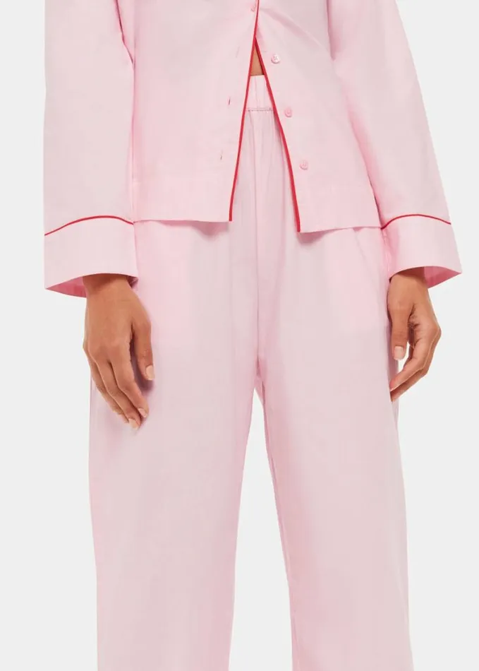 Whistles Contrast Piping Pyjamas Pinkmulti Women Pajamas
