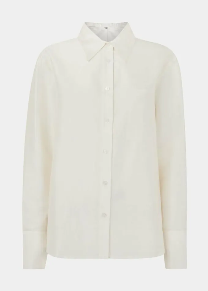 Whistles Hai Floris Shirt Ivory Women Tops