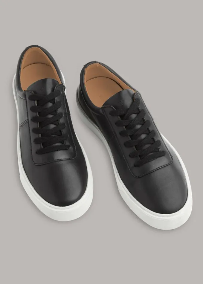 Whistles Kalie Deep Sole Trainer Black Women Sneakers