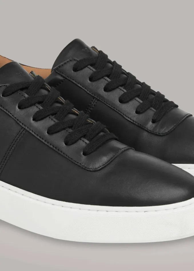Whistles Kalie Deep Sole Trainer Black Women Sneakers