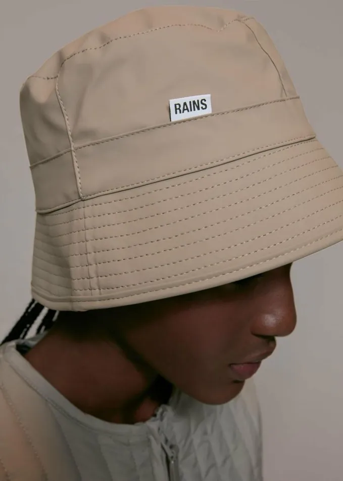 Whistles Rains Bucket Hat Taupe Women Hats Gloves and Scarves