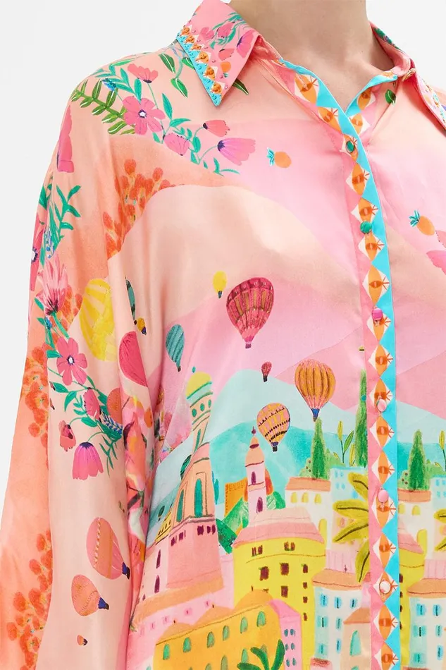 WIDE SLEEVE BLOUSE SISTER SUNSET Sister Sunset Womens Camilla Blouses and Shirts