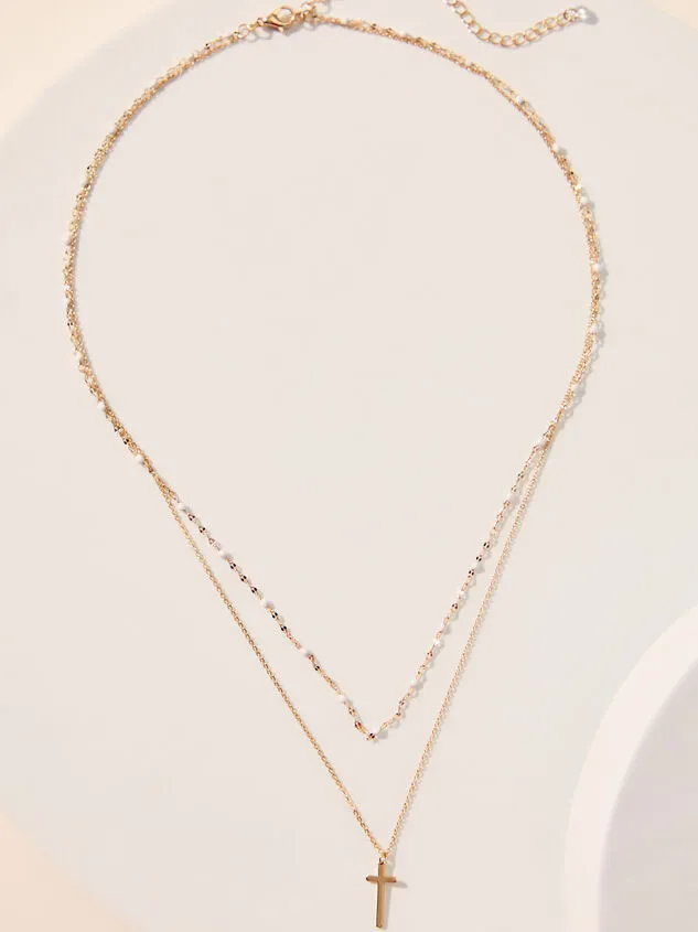 Willa Cross Necklace Goldivory Women Altar039d State Necklaces