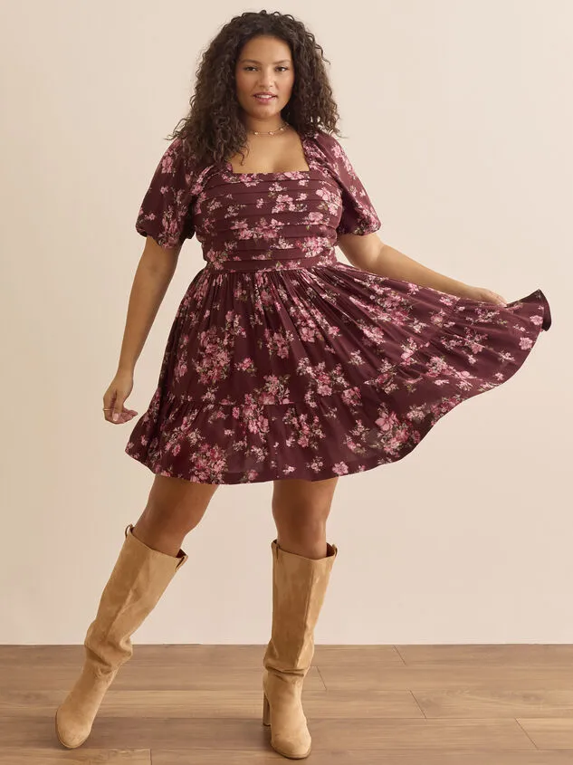 Wilow Floral Mini Dress Burgundy Women Altar039d State Dresses Wilow Floral Mini Dress Burgundy Women Altar039d State Dresses