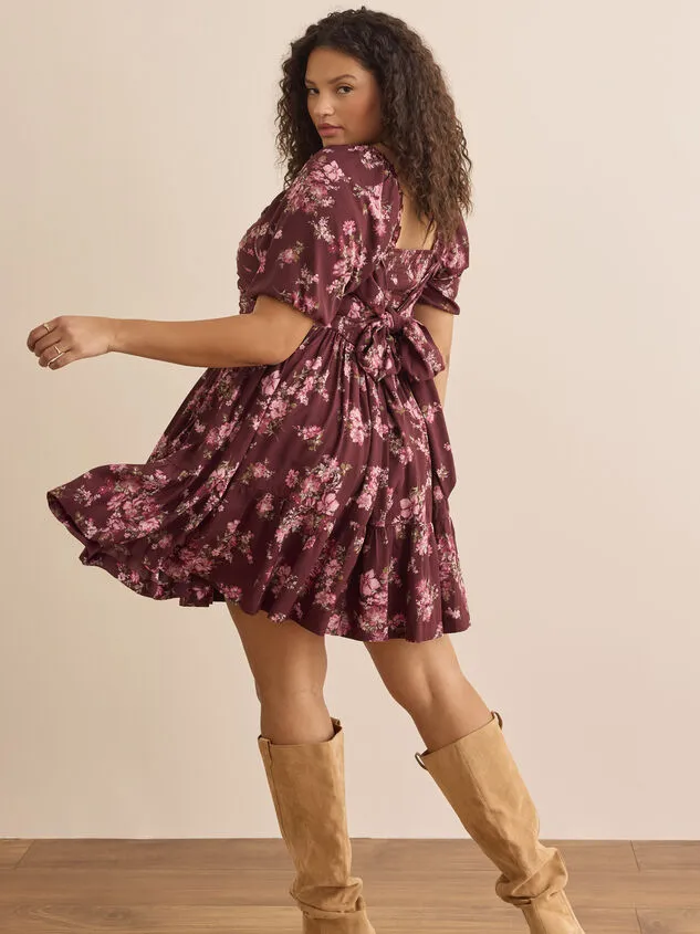 Wilow Floral Mini Dress Burgundy Women Altar039d State Dresses Wilow Floral Mini Dress Burgundy Women Altar039d State Dresses