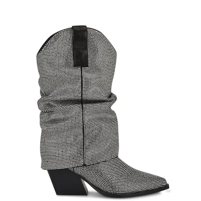 Wilton Western Boots Pewter Women Nine West Boots and Booties