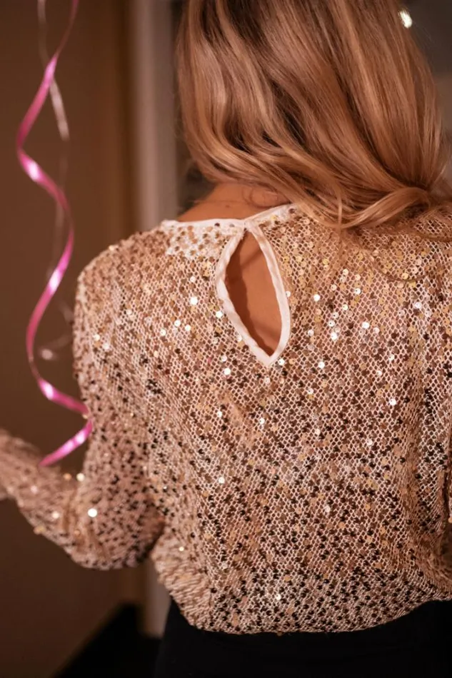 Women039s Clothing Blouses Easy Clothes Golden Glittery Armella Blouse