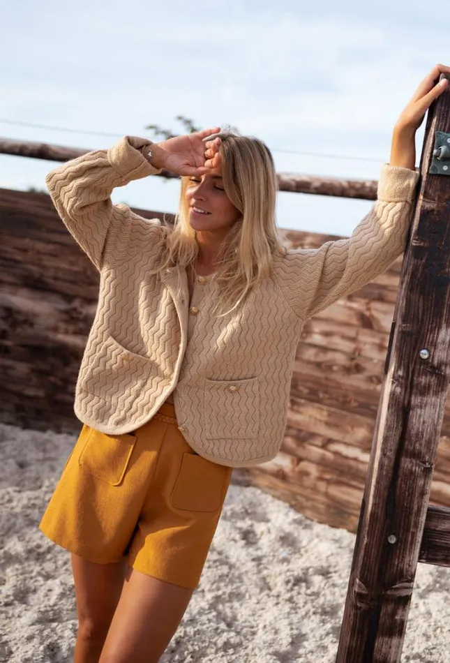 Women039s Clothing Cardigans Easy Clothes Camel Elsa Cardigan