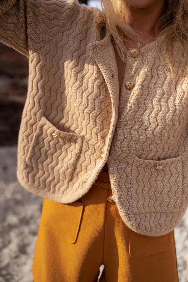 Women039s Clothing Cardigans Easy Clothes Camel Elsa Cardigan