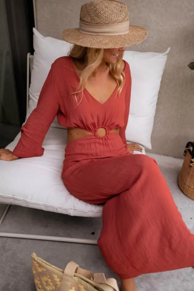 Women039s Clothing Dresses Easy Clothes Brick Amery Dress Brick