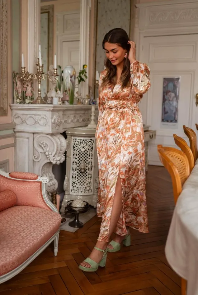 Women039s Clothing Dresses Easy Clothes Orange And Khaki Sylva Maxi Dress Orangekhaki Women039s Clothing Dresses Easy Clothes Orange And Khaki Sylva Maxi Dress Orangekhaki