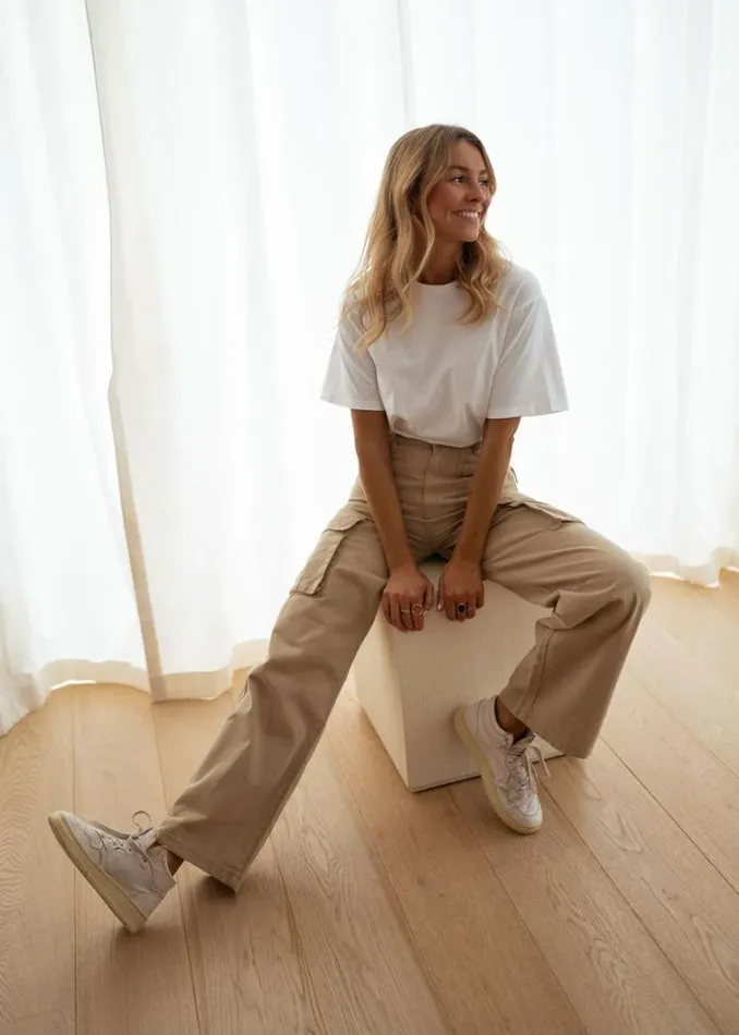 Women039s Clothing Pants and Jeans Easy Clothes Beige Laurel Cargo Pants