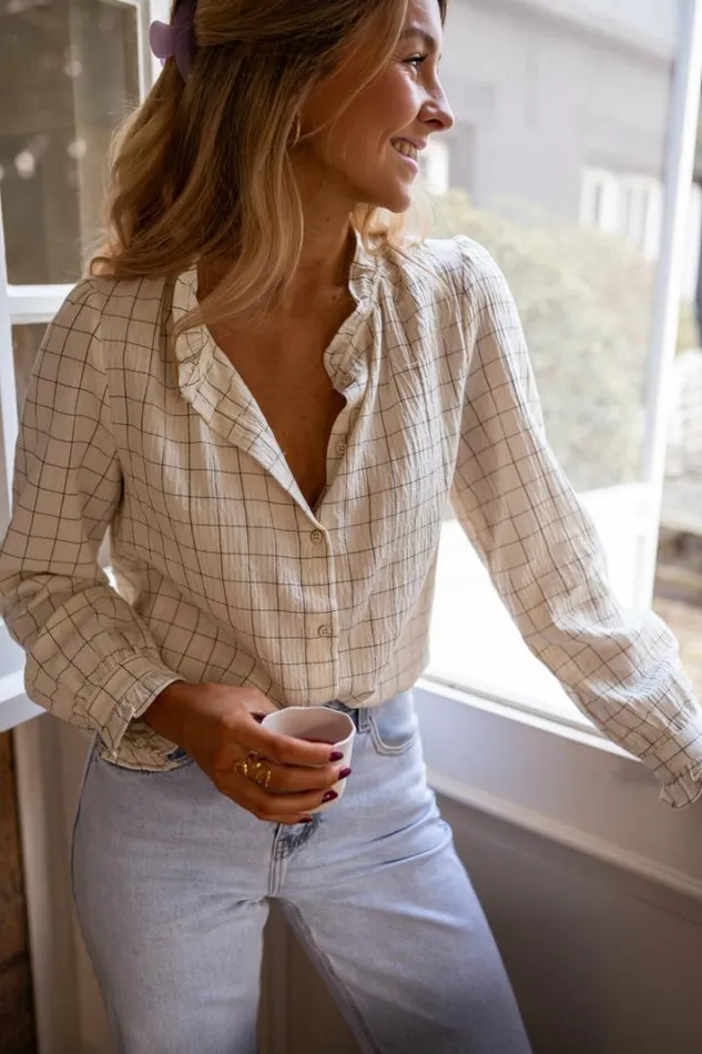 Women039s Clothing Shirts Easy Clothes Checkered Blandine Shirt