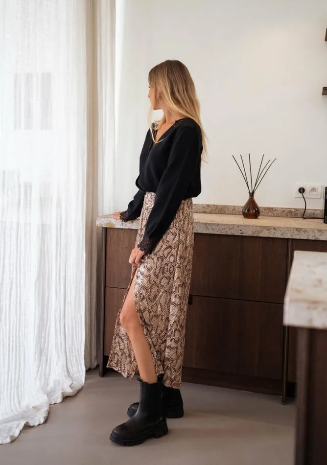 Women039s Clothing Skirts Easy Clothes Chocolate Snake Print Rosalie Skirt Chocolate Snake Print Women039s Clothing Skirts Easy Clothes Chocolate Snake Print Rosalie Skirt Chocolate Snake Print