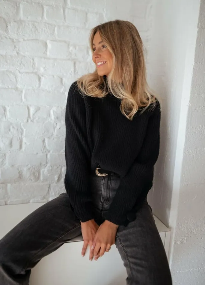 Women039s Clothing Sweaters Easy Clothes Black Dune Sweater Black Women039s Clothing Sweaters Easy Clothes Black Dune Sweater Black