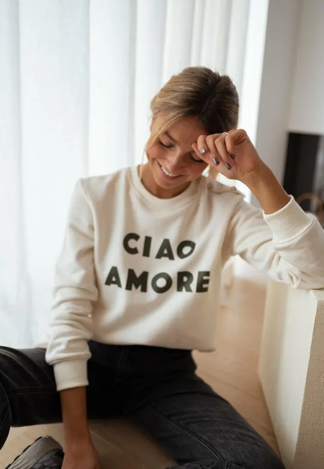 Women039s Clothing Sweaters Easy Clothes Ecru Ciao Sweater