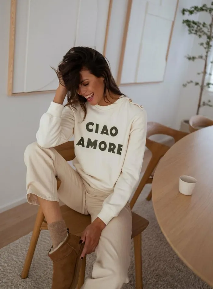 Women039s Clothing Sweaters Easy Clothes Ecru Ciao Sweater
