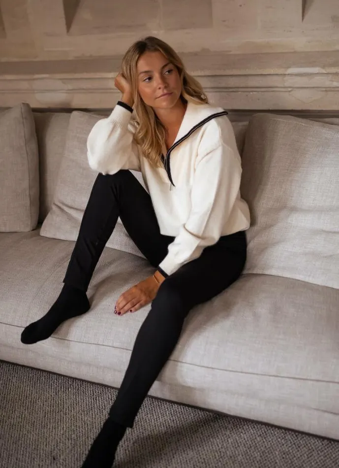 Women039s Clothing Sweaters Easy Clothes Ecru Pola Sweater Women039s Clothing Sweaters Easy Clothes Ecru Pola Sweater