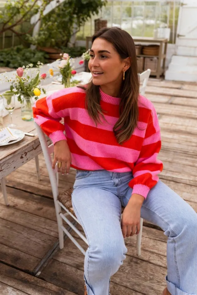 Women039s Clothing Sweaters Easy Clothes Striped Sabrina Sweater Women039s Clothing Sweaters Easy Clothes Striped Sabrina Sweater