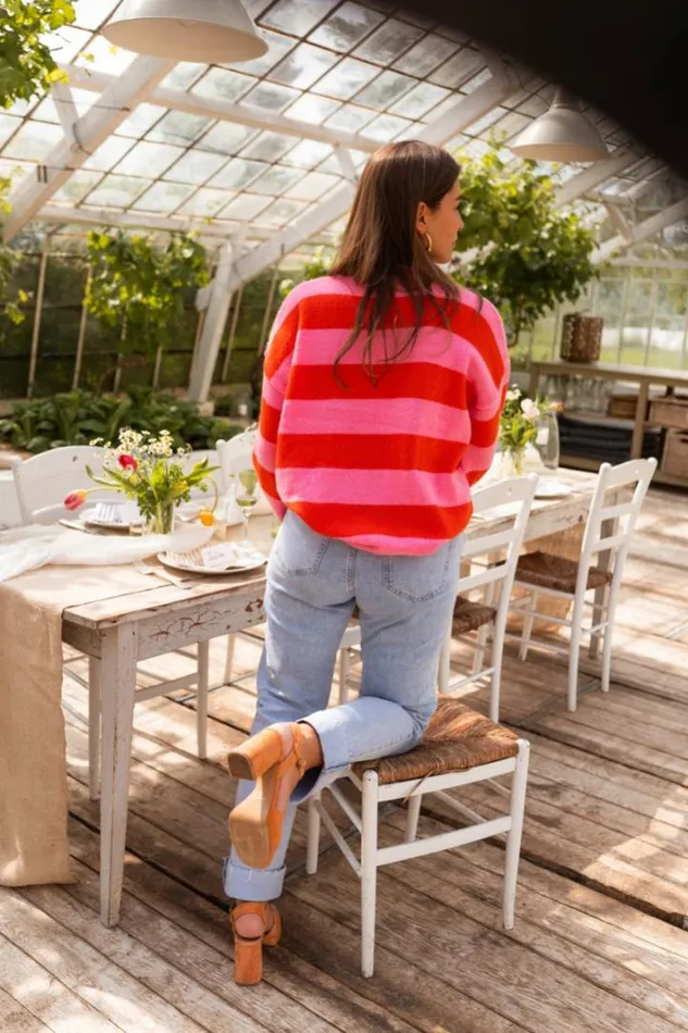 Women039s Clothing Sweaters Easy Clothes Striped Sabrina Sweater Women039s Clothing Sweaters Easy Clothes Striped Sabrina Sweater