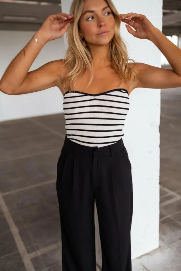 Women039s Clothing Tops Easy Clothes Ecru And Black Striped Marshall Top Women039s Clothing Tops Easy Clothes Ecru And Black Striped Marshall Top