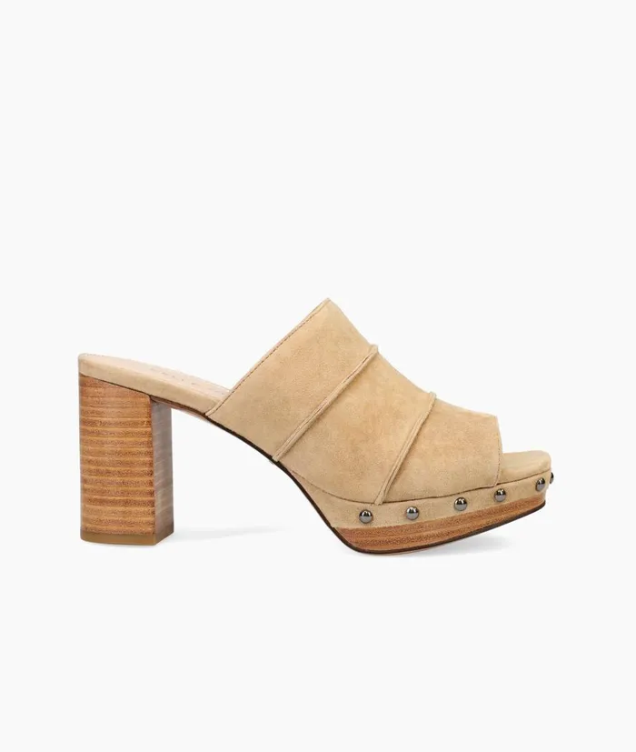 Women Amery Mule 8211 Latte Pelle Moda High Heels