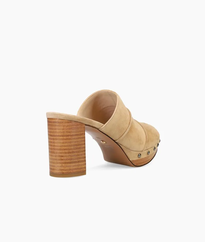Women Amery Mule 8211 Latte Pelle Moda High Heels Women Amery Mule 8211 Latte Pelle Moda High Heels