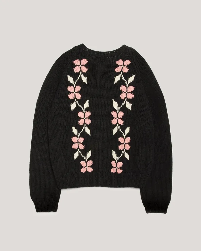 Women Atomic Cardigan Black Multi YMC Knitwear