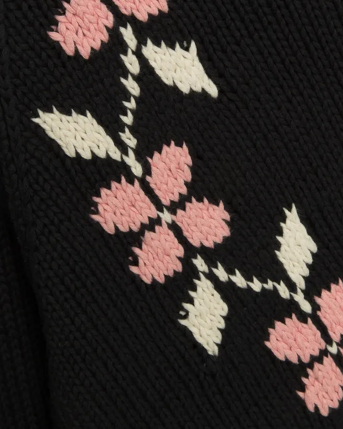 Women Atomic Cardigan Black Multi YMC Knitwear