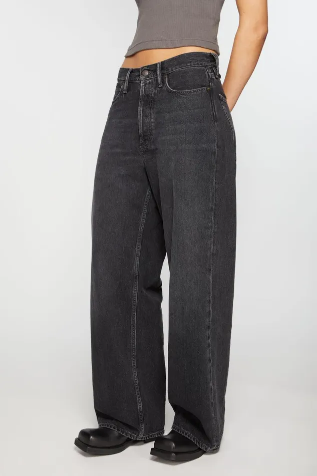 Women Baggy Fit Jeans 8211 1981F Black Acne Studios Jeans