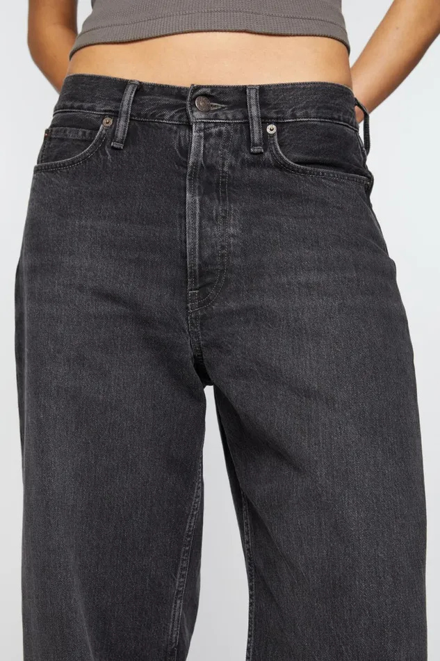 Women Baggy Fit Jeans 8211 1981F Black Acne Studios Jeans