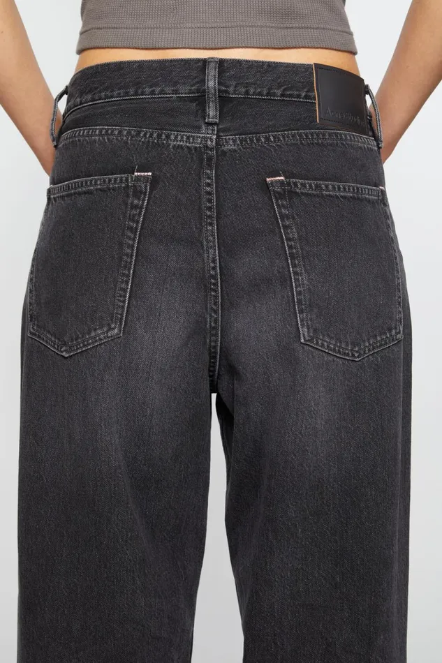 Women Baggy Fit Jeans 8211 1981F Black Acne Studios Jeans