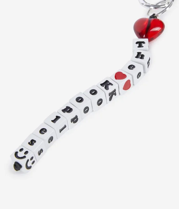 Women Bags THE KOOPLES White And Red Beaded Bag Charm Women Bags THE KOOPLES White And Red Beaded Bag Charm